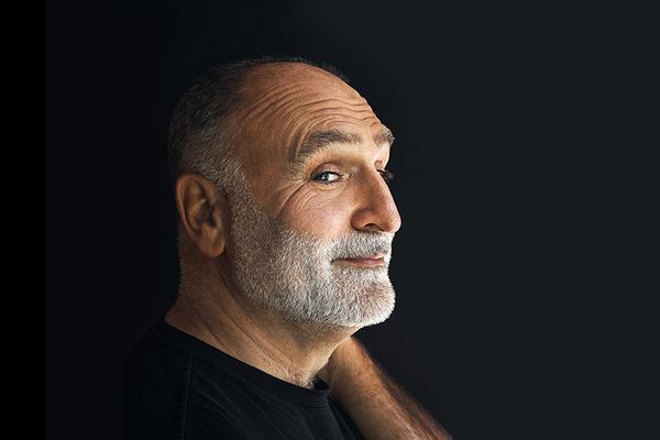 Chef José Andrés against a black background